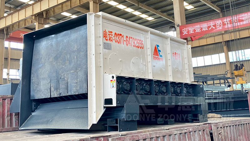 填埋場物料處理機器滾軸篩實地工廠圖片